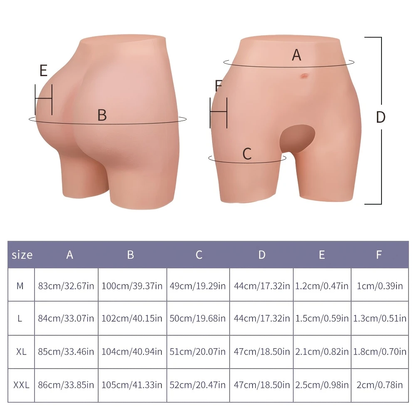 Plump-Hip Silicone Shaping Panty — M–2XL