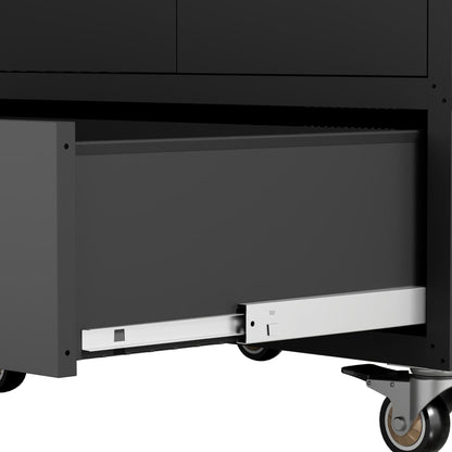 【USA】Tattoo Tool Cart with Wheels & Drawer – Heavy-Duty Rolling Trolley for Tattoo Studio