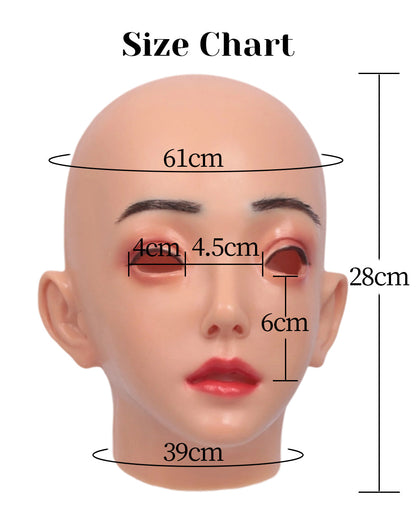 Emily Realistic Female Silicone Character Mask