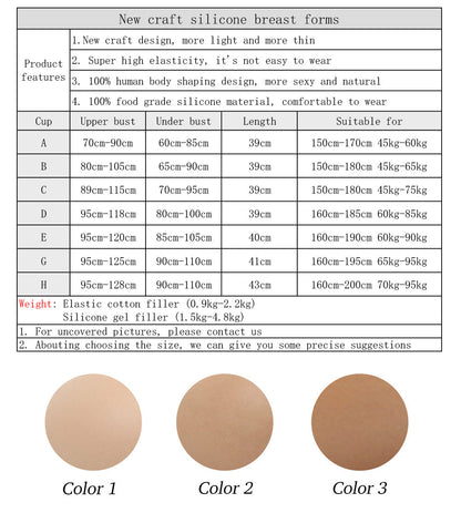 Versatile Silicone Breastplate — A–H Cup, Two Necklines