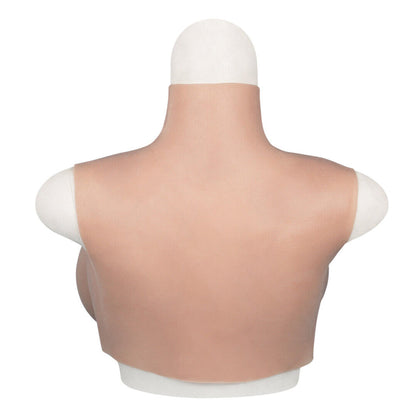Versatile Silicone Breastplate — A–H Cup, Two Necklines