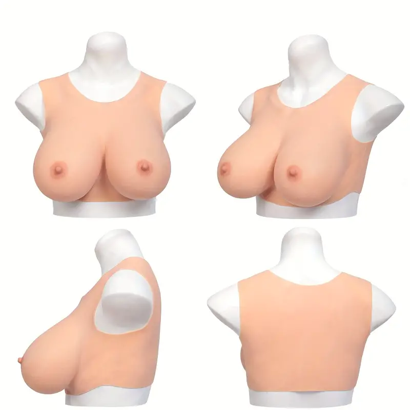 Lightweight Round-Neck Silicone Breastplate — C–G Cup