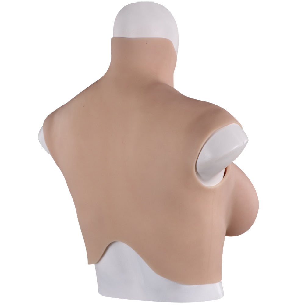 Veined Oil-Free Silicone Breastplate — B–H Cup