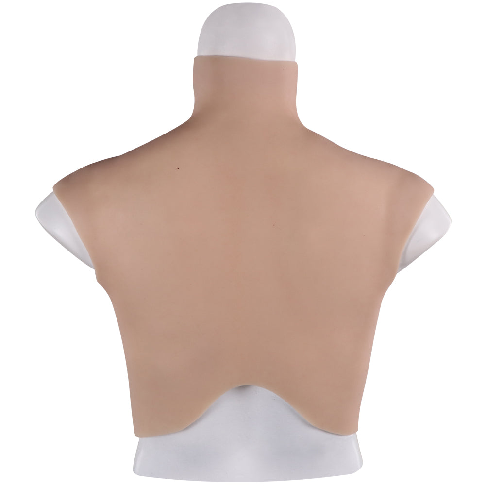 Veined Oil-Free Silicone Breastplate — B–H Cup