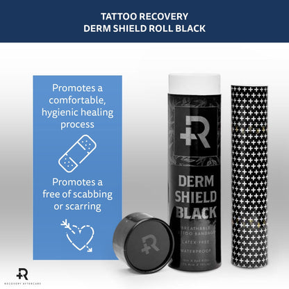 FREE GIFT - Recovery Derm Shield — 10" x 8 Yard Roll — Black