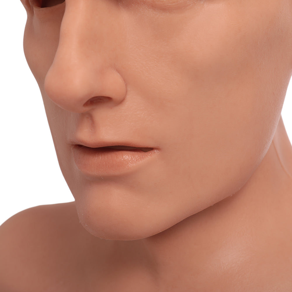Realistic Young Male Silicone Face Mask