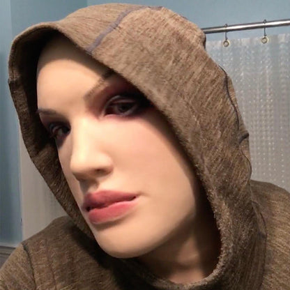 Realistic Female Full-Face Silicone Character Mask