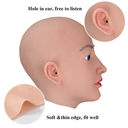 Realistic Female Full-Head Silicone Face Mask