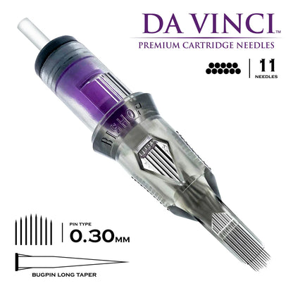 Bishop Da Vinci V2 Tattoo Cartridge Needles — Box of 20