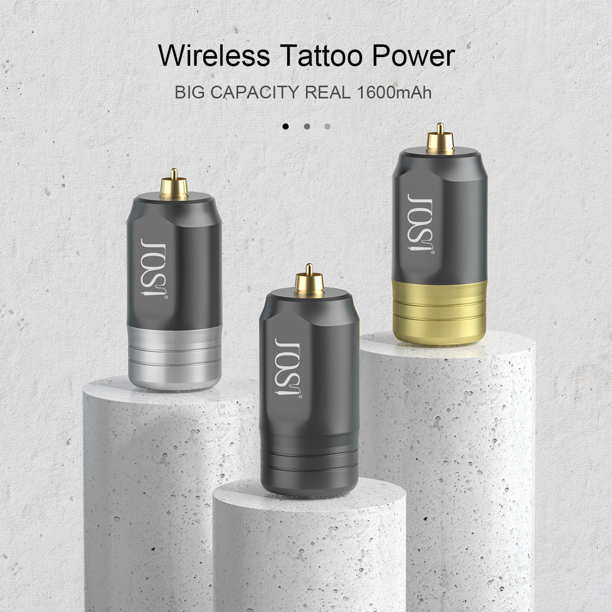Wireless Charging Tattoo Power Bank 1600mAh for Tattoo Pen and Motor Machine