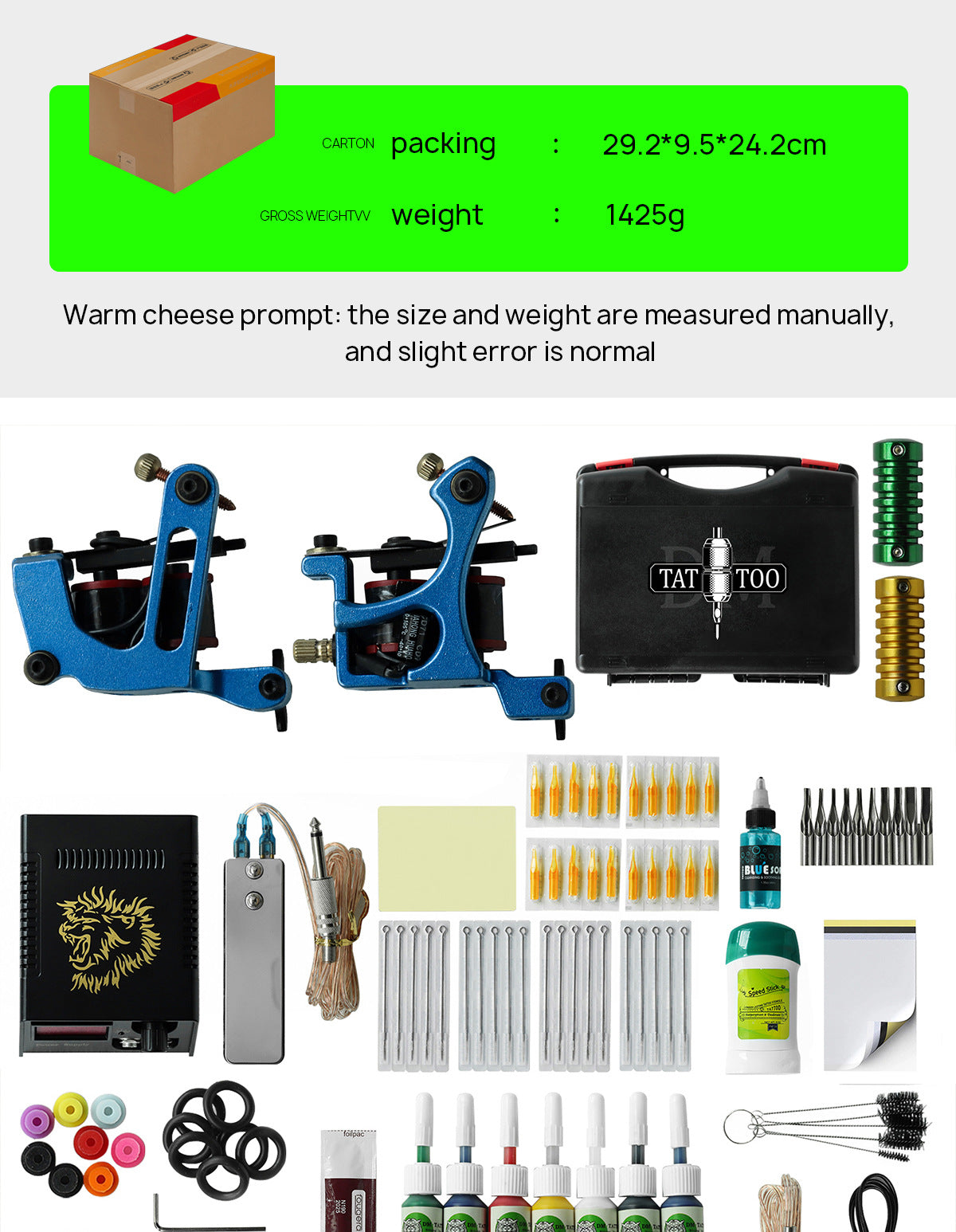Tattoo Kit for Beginners – Dual Coil Machines Set