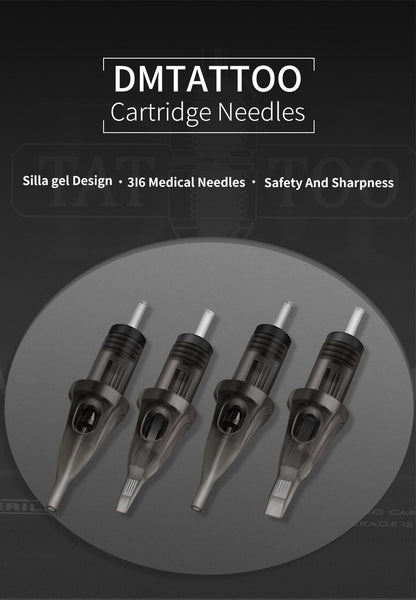10pcs Disposable Tattoo Cartridge Needles – Short Cheyenne-Style PMU & Tattoo Needles