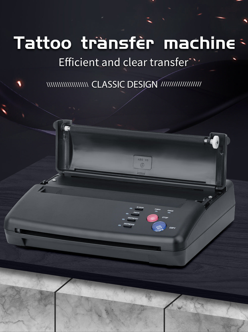 Mini Tattoo Transfer Machine – Thermal Copier with 1-Year Warranty
