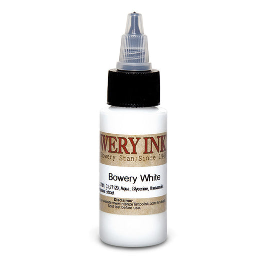 White — Bowery Artist Series — Intenze Tattoo Ink — 1oz Bottle