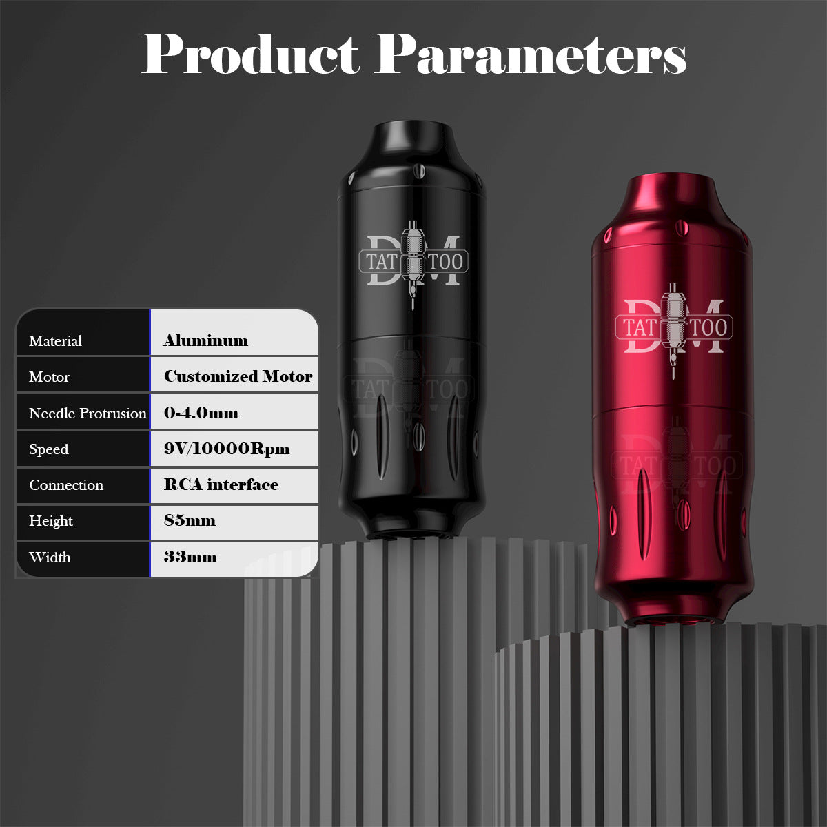 New Wireless Short Tattoo Pen – Rotary Machine for Lining & Shading, All-in-One Design