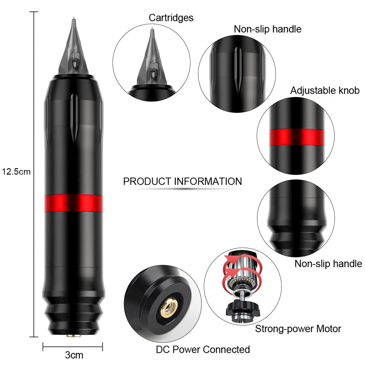 Professional Tattoo Kit – All-in-One Motor Tattoo Pen Set