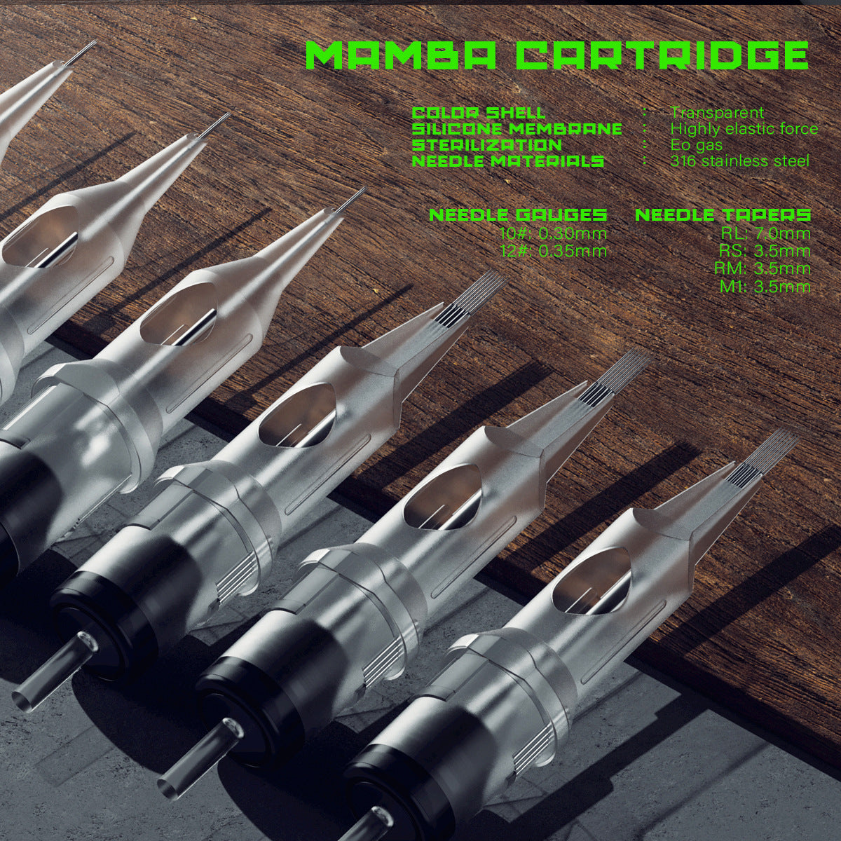 MAMBA Disposable Tattoo Cartridge Needles – Premium Quality, Box of 20
