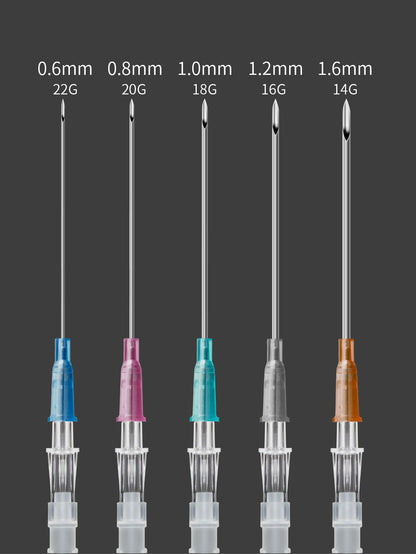 50PCS Disposable Piercing Needles with Catheter – Sterile Stainless Steel Body Piercing Tools