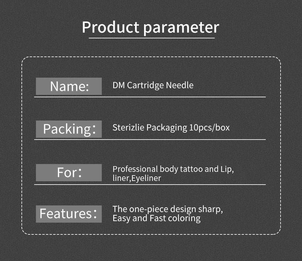 10pcs Disposable Tattoo Cartridge Needles – Short Cheyenne-Style PMU & Tattoo Needles
