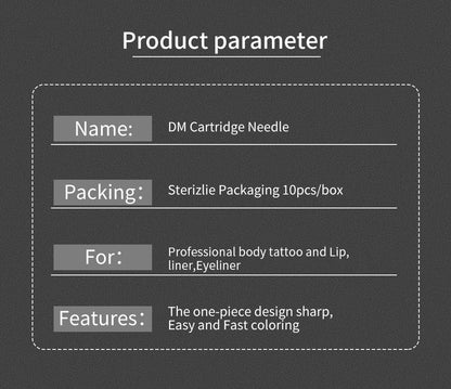 10pcs Disposable Tattoo Cartridge Needles – Short Cheyenne-Style PMU & Tattoo Needles