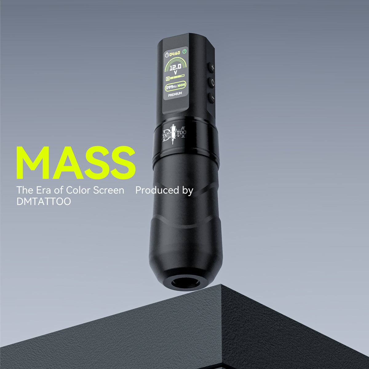 MASS Wireless Tattoo Pen with Color Display – 1500mAh Battery Tattoo Machine