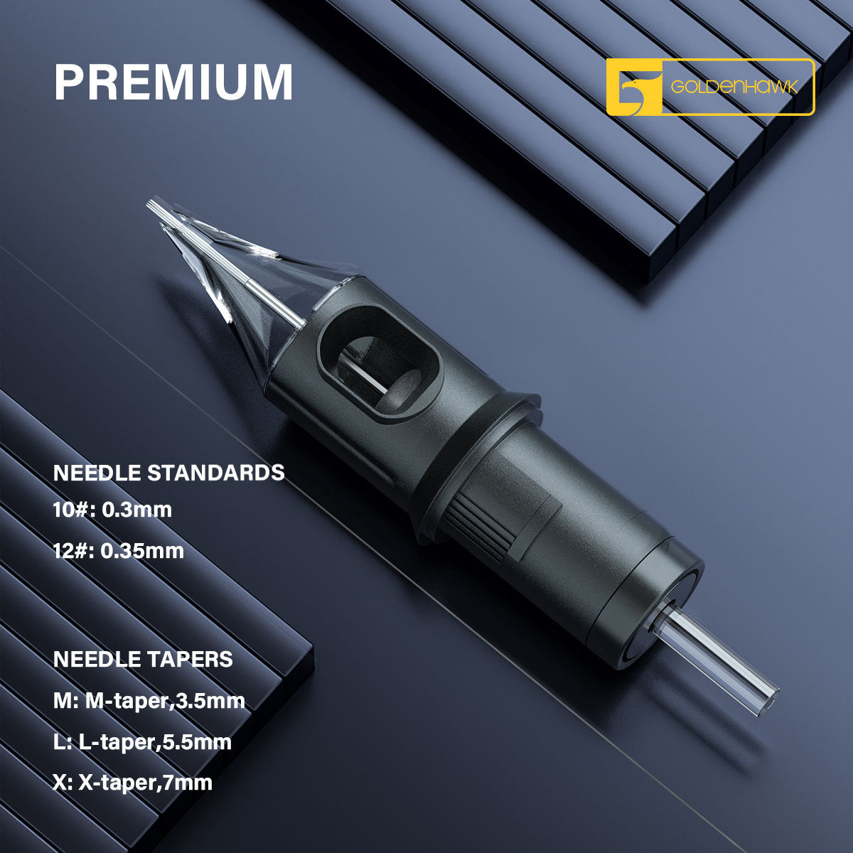 Disposable Cheyenne-Compatible Tattoo Cartridge Needles – Box of 20