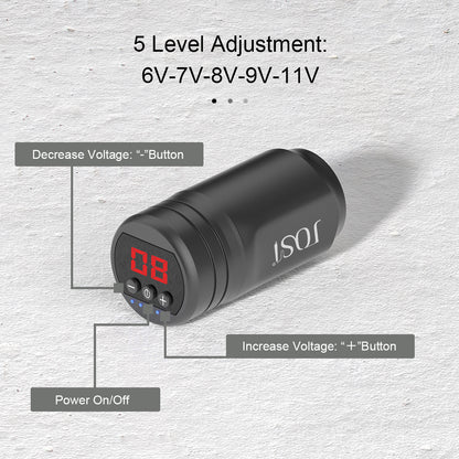 Wireless Charging Tattoo Power Bank 1600mAh for Tattoo Pen and Motor Machine