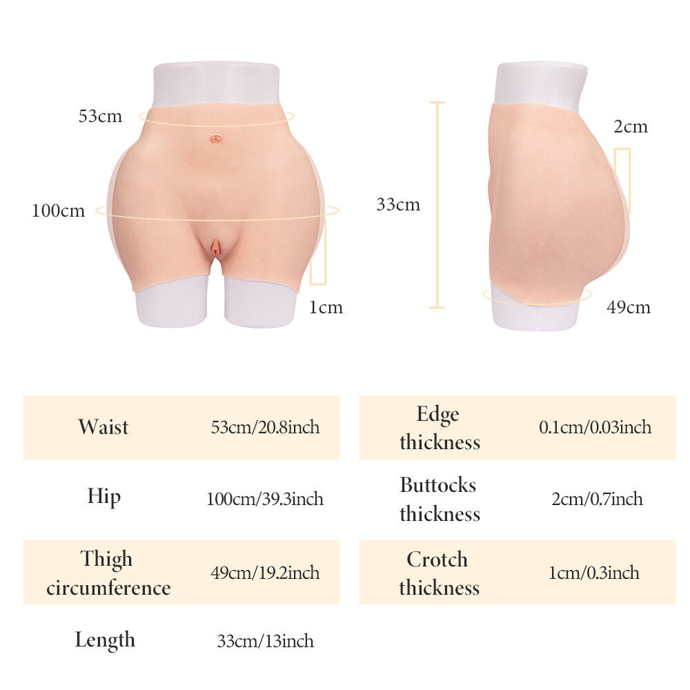 Enhanced-Hip Anatomical Silicone Shorts