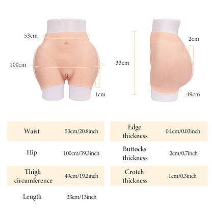 Enhanced-Hip Anatomical Silicone Shorts