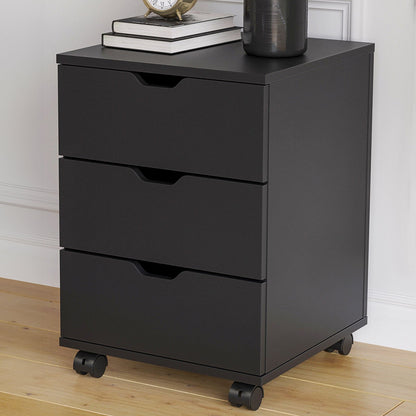 【USA】Rolling Tattoo Supply Cabinet, 3-Drawer Locking Casters (Black)