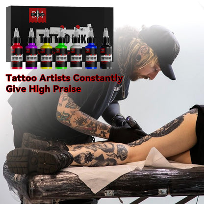 15ML Tattoo Ink Set – 7 Classic Colors