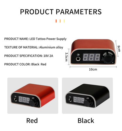 Aurora LCD Tattoo Power Supply – Digital Display Power Unit for Tattoo and Motor Machines