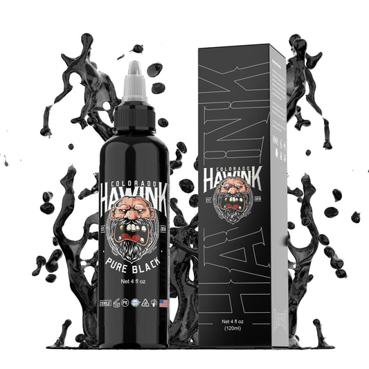 Black Tattoo Ink 120ml – Lining & Shading Tattoo Pigment