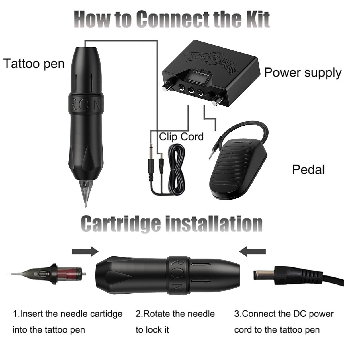 Best-Selling Tattoo Machine Kit – Complete Motor Tattoo Pen Tool Set