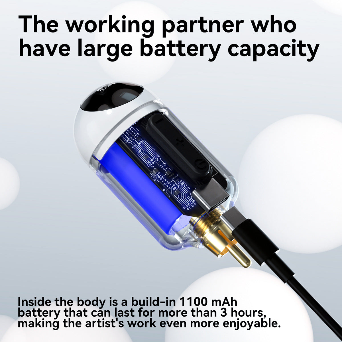 Tattoo Wireless Mini Power Supply – Rechargeable Battery for Tattoo Pen & Motor Machine