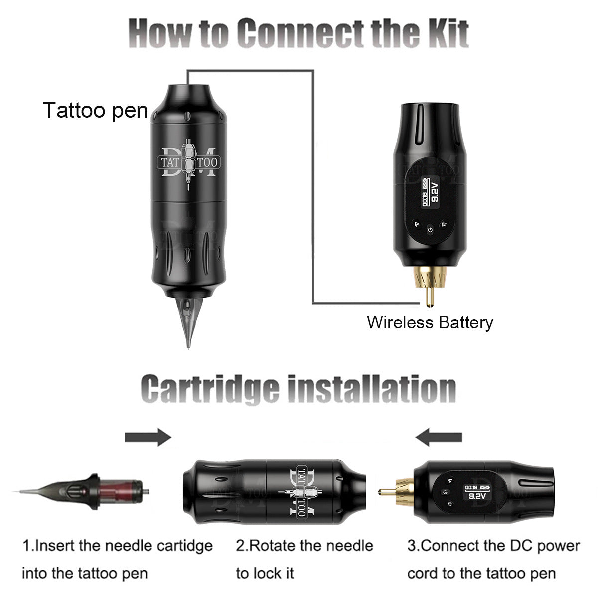 Wireless Tattoo Pen Kit – All-in-One Set