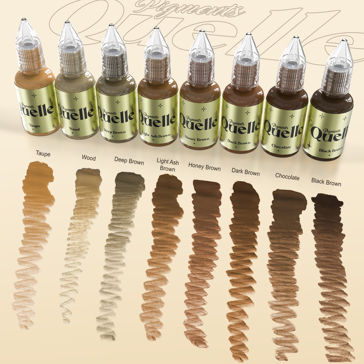 Quelle PMU Pigment Ink 15ml – New Formula for Eyeliner, Lips, and Eyebrows Microblading & Tatto