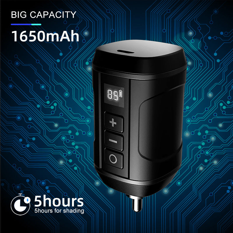 HELLO Wireless Tattoo Power Supply – Portable Mini RCA Battery for Tattoo Pen Machines