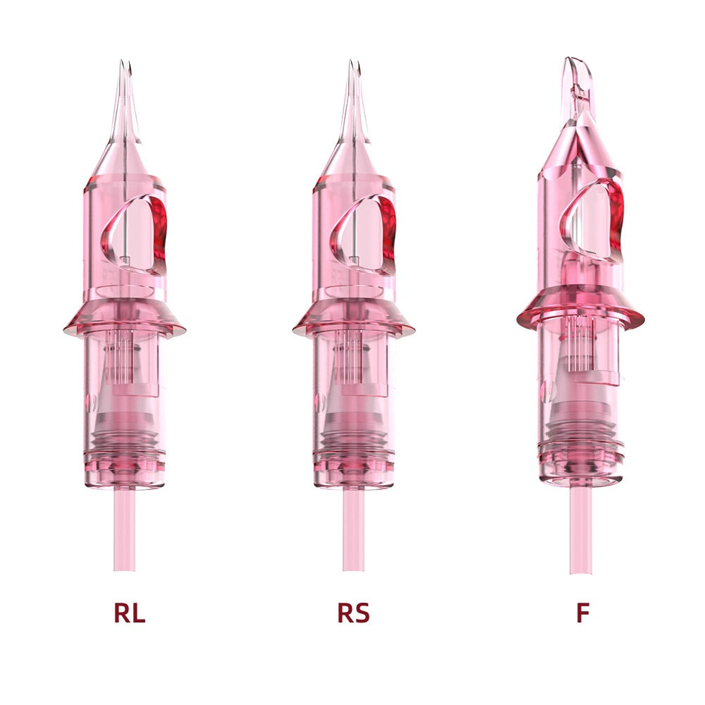 Pink Disposable PMU Cartridge Needles – Eyebrow, Eyeliner, SMP & Cosmetic Tattoo