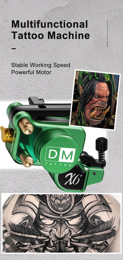 Spring Motor Tattoo Machine – All-in-One Rotary Pen for Lining & Shading