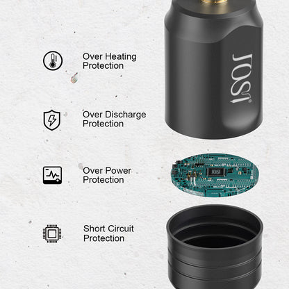Wireless Charging Tattoo Power Bank 1600mAh for Tattoo Pen and Motor Machine