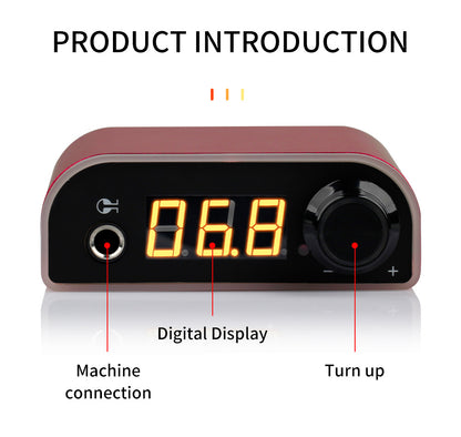Aurora LCD Tattoo Power Supply – Digital Display Power Unit for Tattoo and Motor Machines