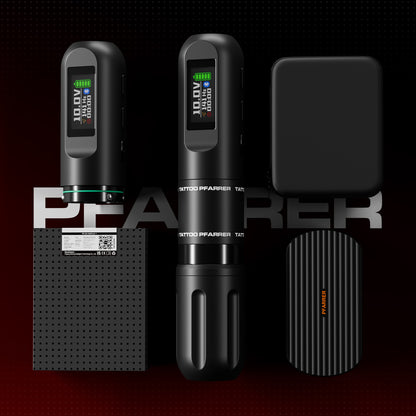 Wireless Tattoo Pen Machine – Dual Battery Rechargeable All-in-One Tattoo Gun with Bluetooth Foot Pedal