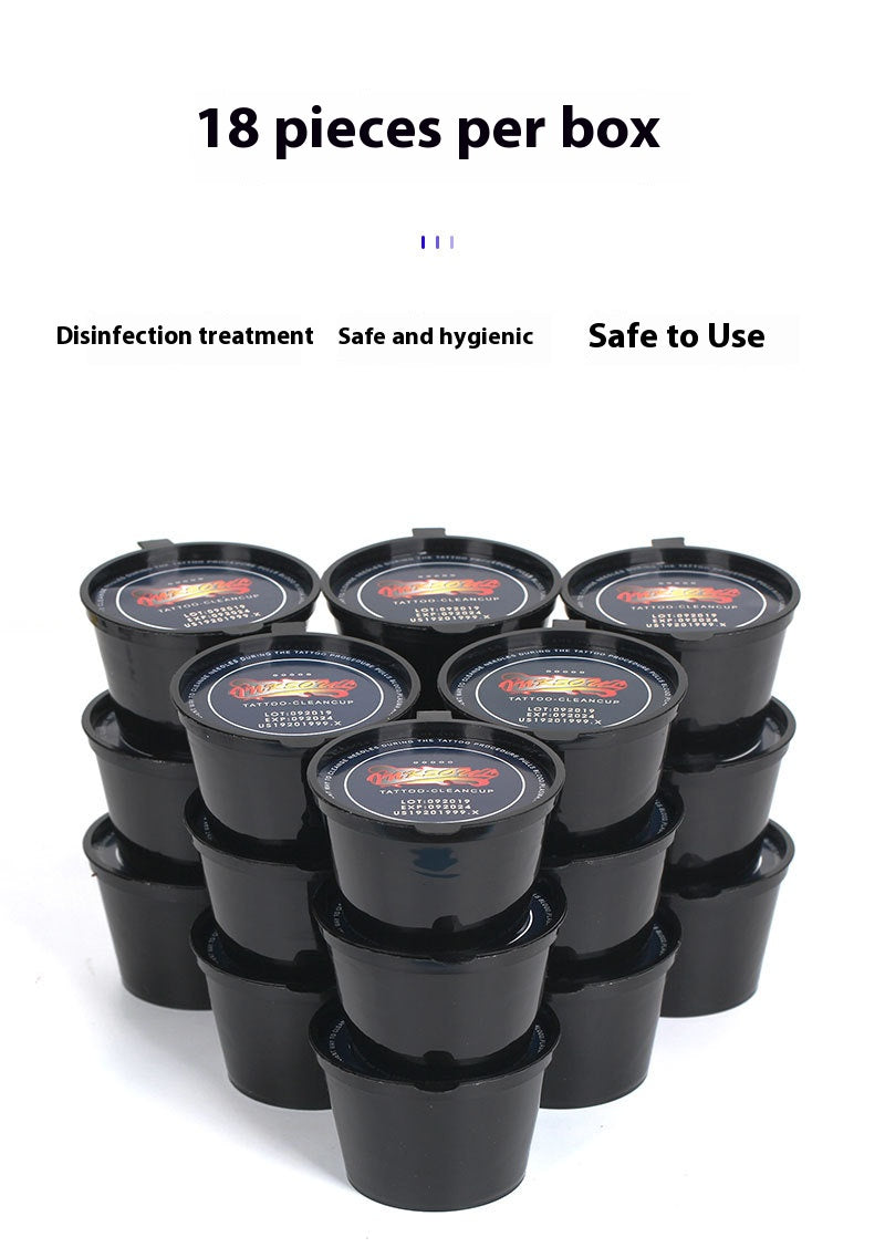 Tattoo Rinse Cups for Needle & Tip Cleaning – 18pcs/Box, Disposable Ink Wash Cups