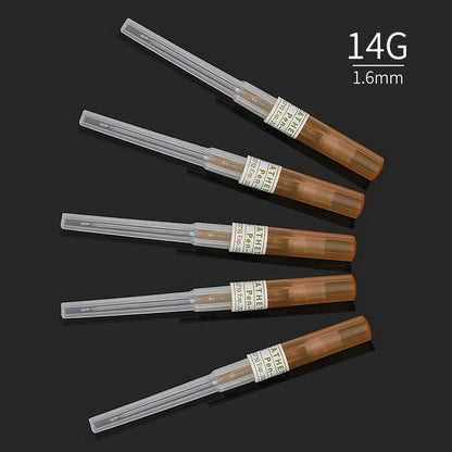 50PCS Disposable Piercing Needles with Catheter – Sterile Stainless Steel Body Piercing Tools
