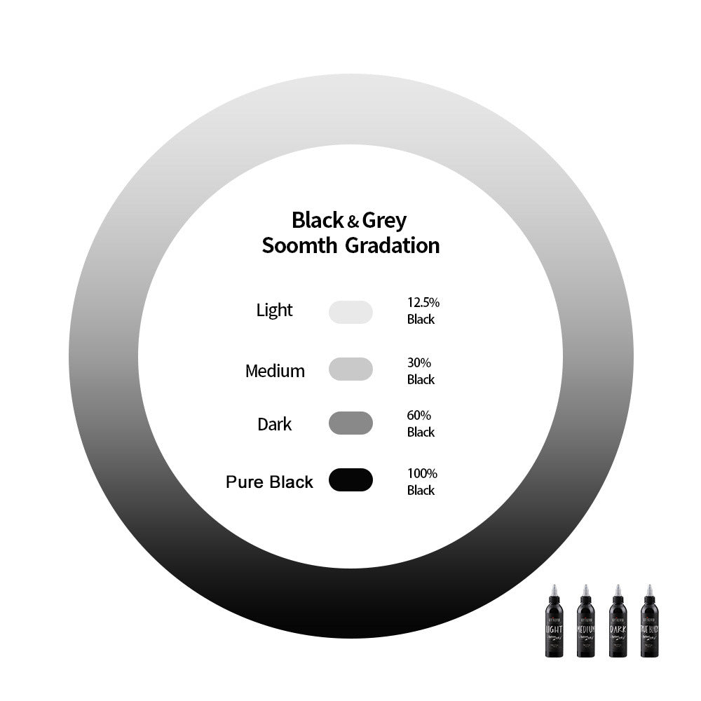 Tattoo Ink 120ml – Professional Black Tattoo Pigment for Lining & Shading