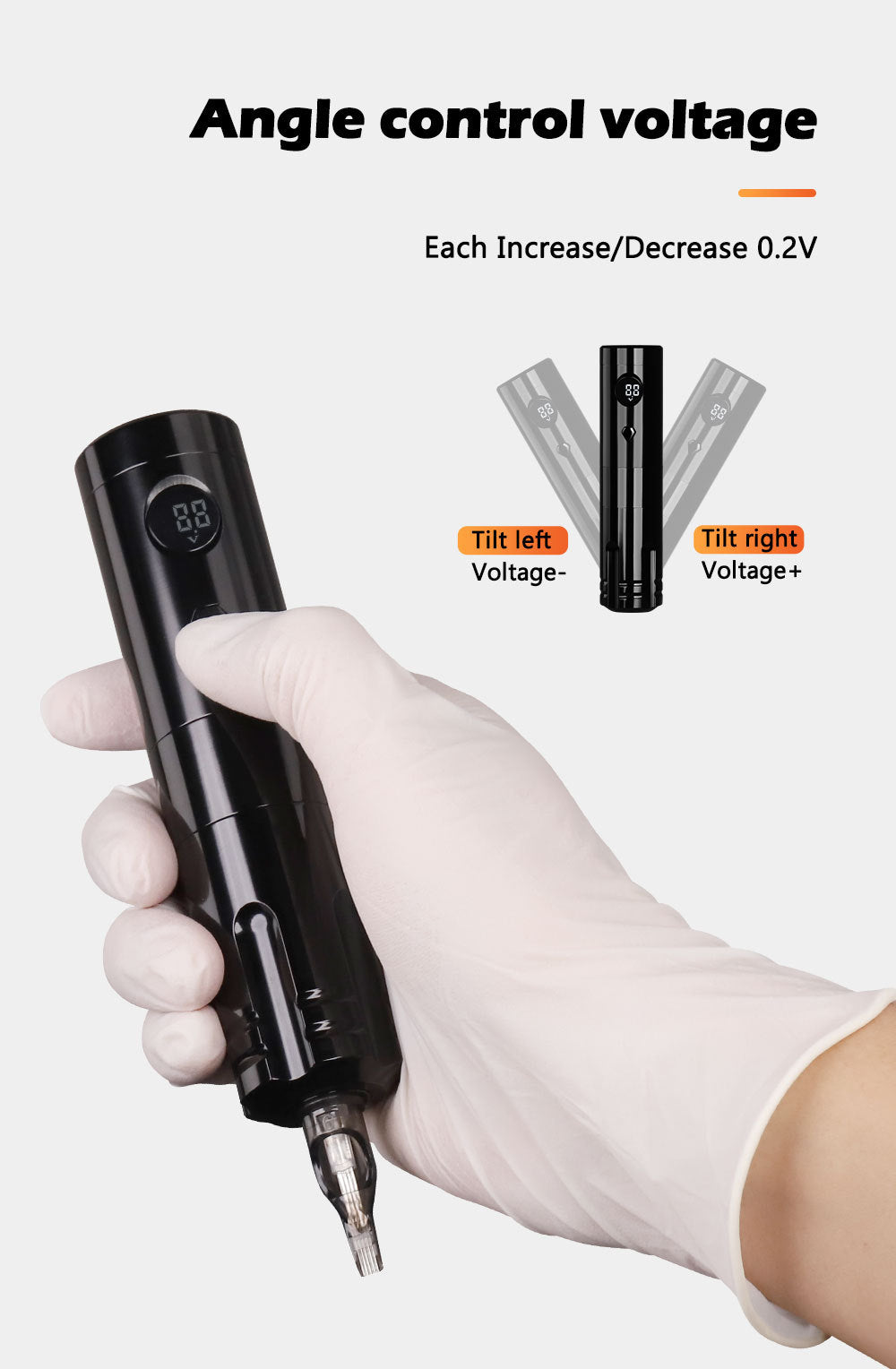 Wireless Tattoo Pen Kit with Integrated Cartridge Needle