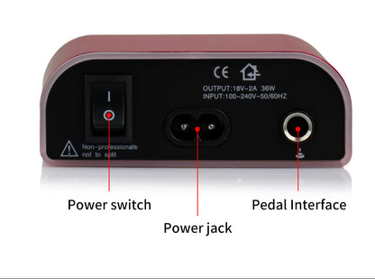 Aurora LCD Tattoo Power Supply – Digital Display Power Unit for Tattoo and Motor Machines