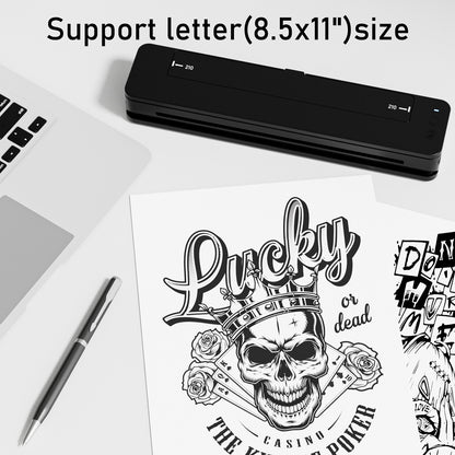 Bluetooth Mini A4 Tattoo Stencil Printer – Thermal Transfer Machine, Clear & Smudge-Resistant