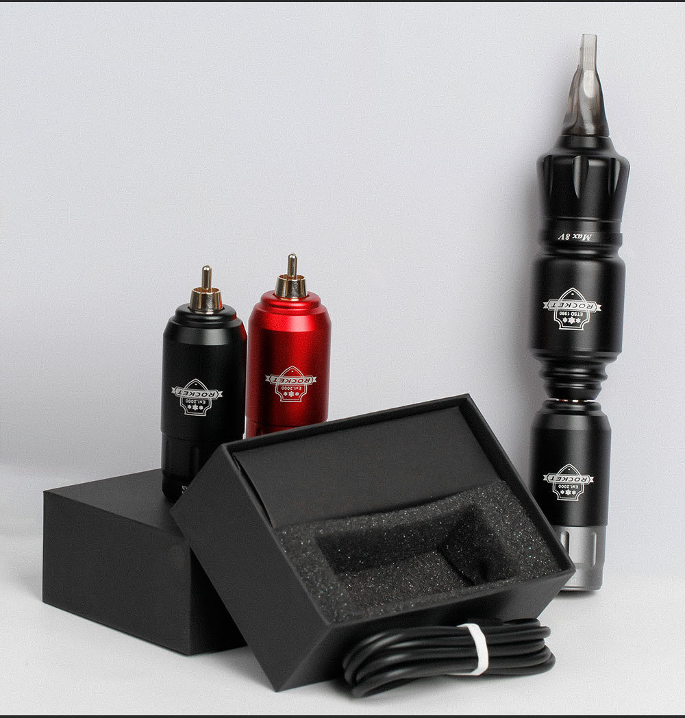 Mini Wireless Tattoo Battery Power Supply – 1200mAh RCA Portable Charging Pack for Tattoo Pen